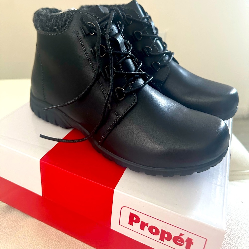 Propet black waterproof boots
